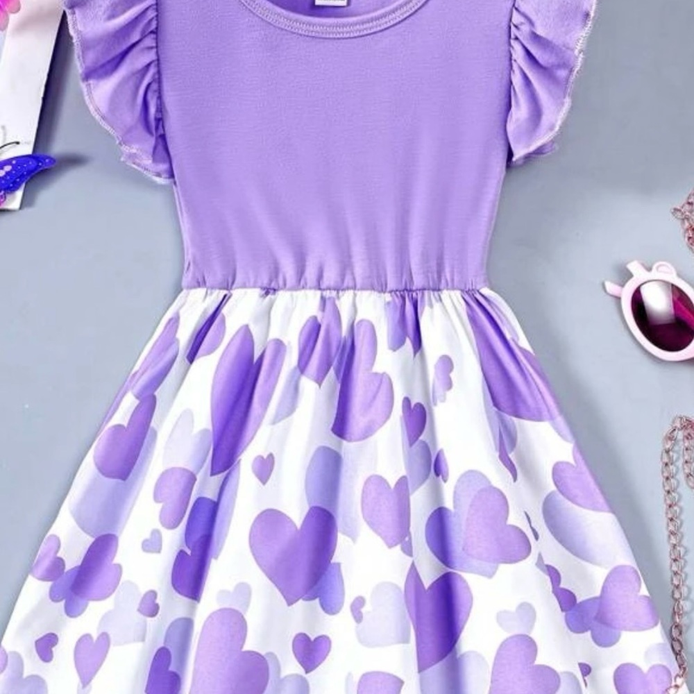 Purple Heart Kids Dress